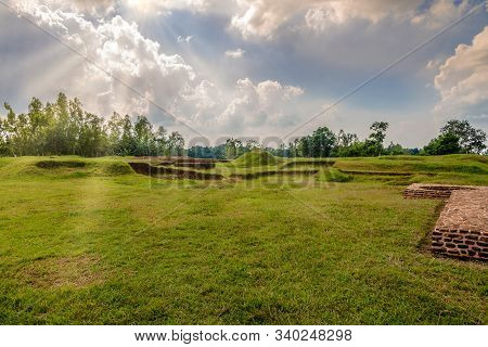 View At The Mahasthangarh Archaeological Site Near Bogra - Bangladesh