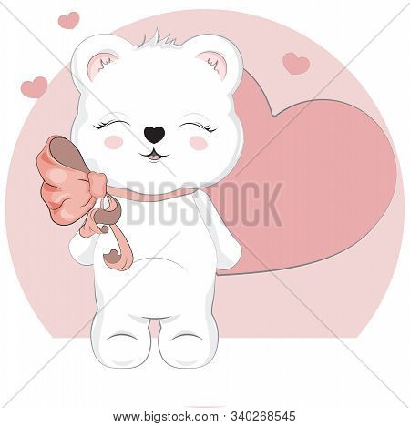 Teddy Bear Valentines Day Card