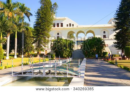 Panchkula, Haryana / India - December 03 2019: Yadavindra Gardens, Also Known As Pinjore Gardens