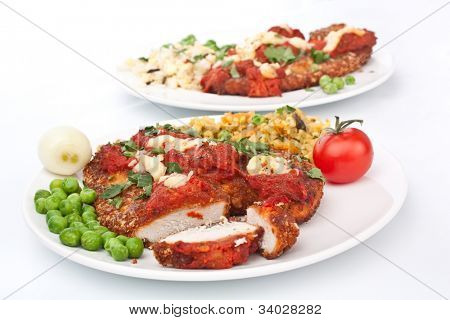 Csirke parmezán
