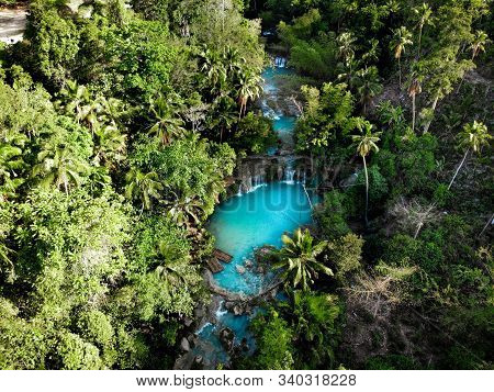 Cambugahay Falls, Siquijor, The Philippines - Aerial Photograph