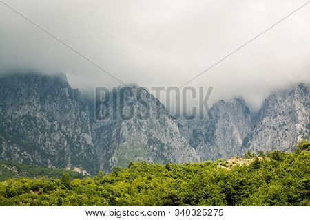 Mountains In National Park Theth In Summer, Albania