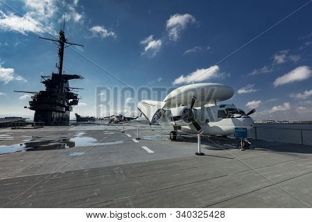 Charleston, South Carolina, United States, Novemner 2019, View From Flight Deck Of The Uss Yorktown