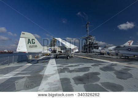 Charleston, South Carolina, United States, Novemner 2019, View From Flight Deck Of The Uss Yorktown