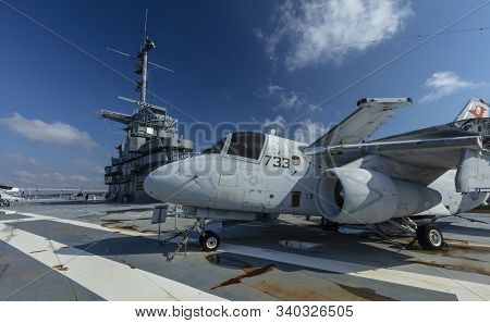 Charleston, South Carolina, United States, Novemner 2019, Flight Deck Of The Uss Yorktown