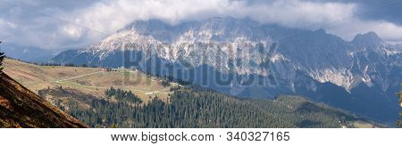 Image Of Chairlift Inski Resort Without Snow In The Off Season, Leogang, Austria