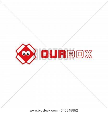 Box Icon Logo Design. Simple Flat Vector Illustration