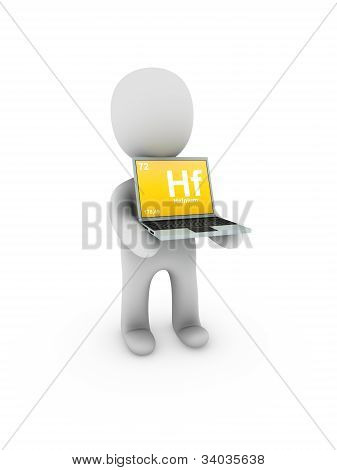 Hafn Symbol na ekranie laptopa