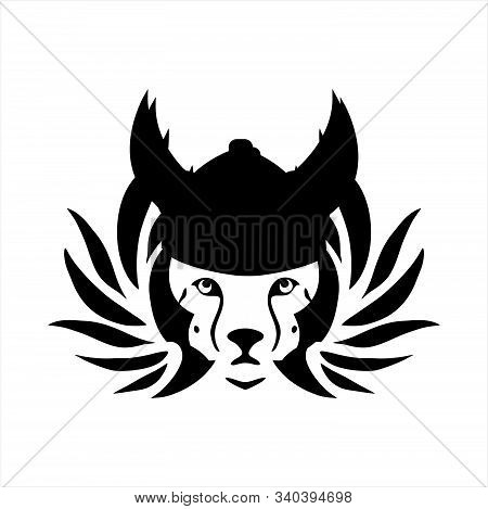 Tribal Tattoo Viking Tiger Head Illustration And Vector Logo