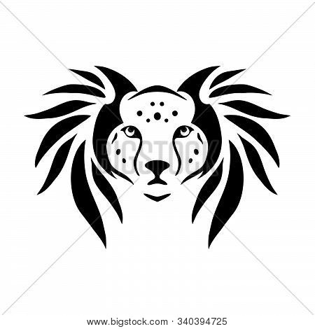 Tribal Tattoo Viking Tiger Head Illustration And Vector Logo