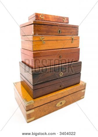 Holzkiste mit isoliert
