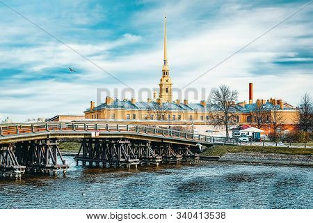 Peter And Paul Fortress And Tomb. Saint Petersburg. Russia.