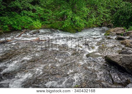 A Late Spring Look At Mchugh Creek In Turnagain Arm Near Anchorage Alaska.