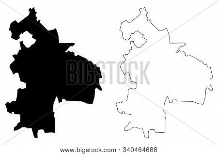 Singerei District (republic Of Moldova, Administrative Divisions Of Moldova) Map Vector Illustration