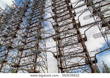 Former military Duga radar system in Chernobyl Exclusion Zone, Ukraine