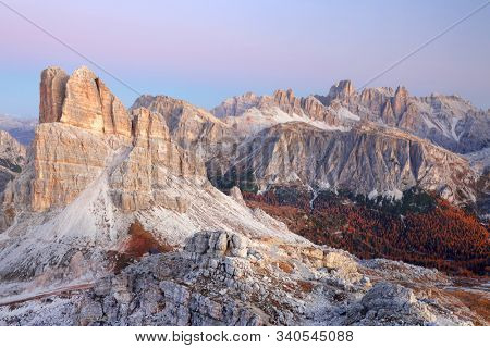 Averau Peak (2649 m) in the Dolomites, Italy, Europe