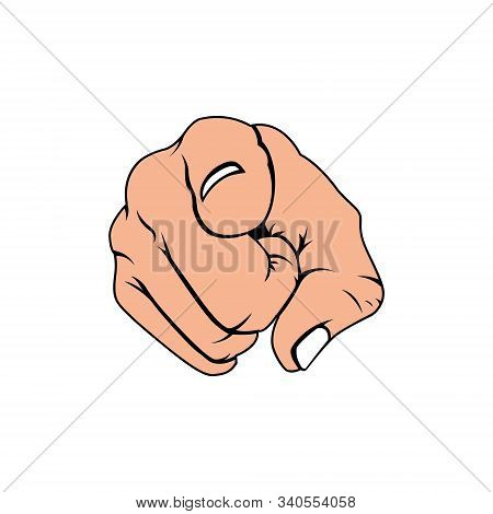 Hand Pointing Vector Symbol Icon Design Inspirations