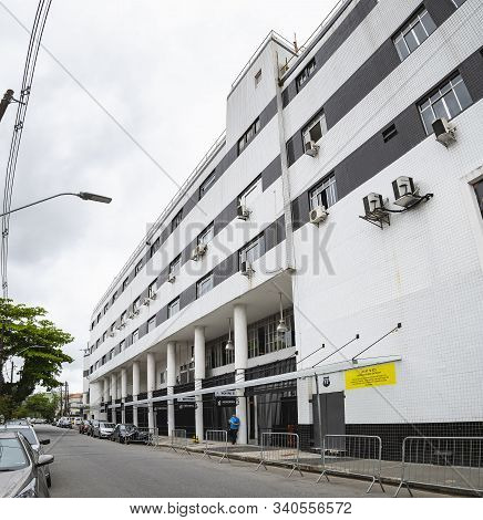 Santos - Sp, Brazil - November 18, 2019: Urbano Caldeira Stadium, Known As Vila Belmiro. Soccer Stad