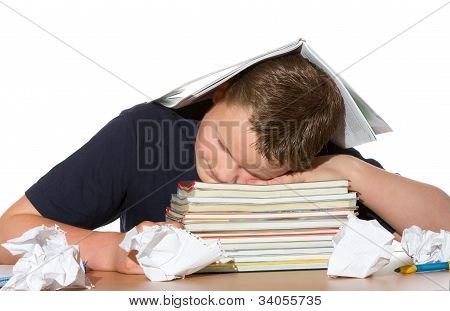 Stanco da studiare per gli esami