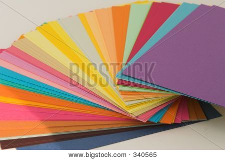 Tarjeta de color surtido