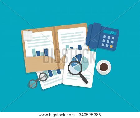Auditing And Business Analysis Concept,auditing Tax Process