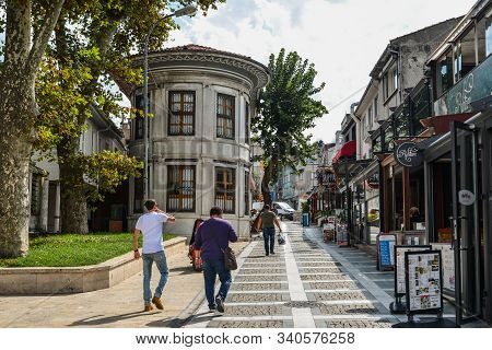 People Walking On The Street In Istanbul