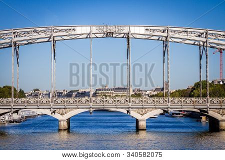 Austerlitz Viaduct Aerial Subway Bridge, Paris, France