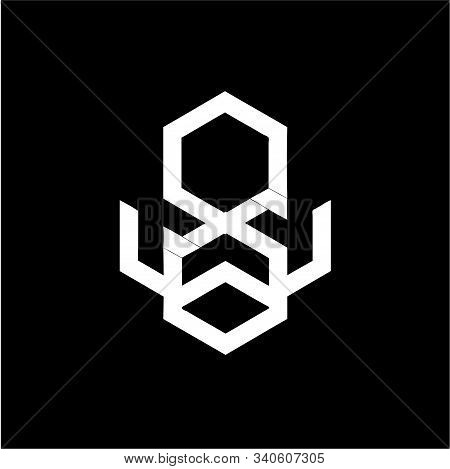 Simple Abw, Awb, Aow Initials Geometric Shape Vector Logo And Icon