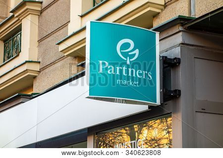 Ostrava, Czechia - December 11, 2019: The Banner Of The Office Of Partners Market (known Also As Par