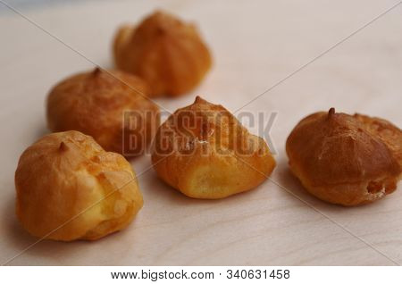 Dough products for tea sweet cakes and eclairs