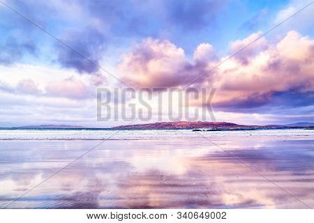 Narin Strand Is A Beautiful Large Blue Flag Beach In Portnoo, County Donegal In Ireland