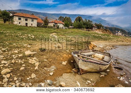 Shore Of Mavrovo Lake - Mavrovo, Mavrovo And Rostusa Municipality, North Macedonia, Europe