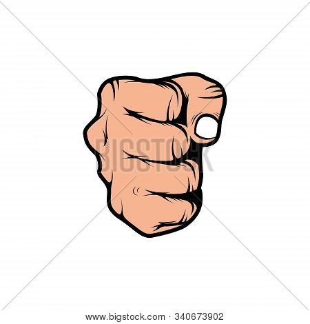 Hand Punching Symbol Icon Vector Design Inspirations