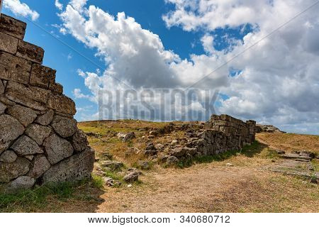 View Of Ruins Of The Ancient Greek City Of Panticapaeum In Crimea