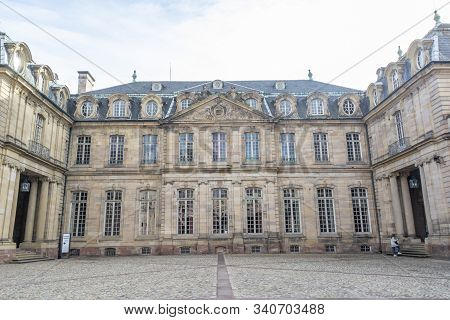 Strasbourg, Alsace / France - November 9, 2018: Palace Rohan Facade, The Former Residence Of The Pri