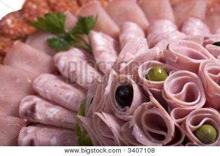 美丽的片状的食品安排