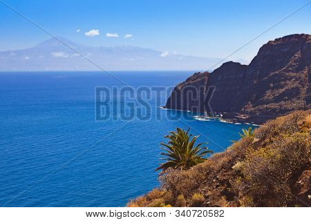 Beautiful beach in La Gomera island - Canary Spain