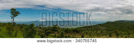 Panaroma Aerial View At Pha Hua Nak View Point In Phulanka, The National Public Park In Chaiyaphum, 