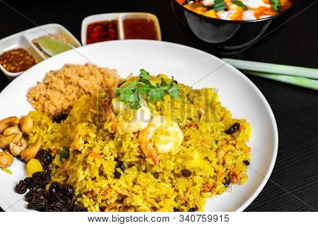 Pineapple Fried Rice, Is A Quick Stir-fry, With Thai-inspired Ingredients Like Jasmine Rice, Curry, 