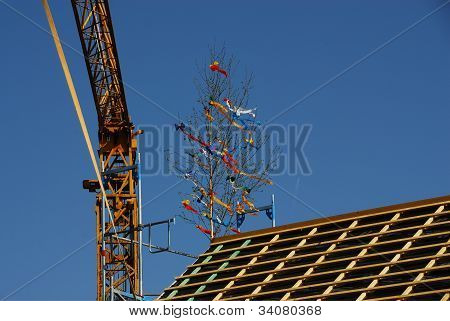 Topping out a casa