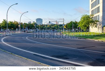 Berlin, Germany - September 21, 2015: Streets Of Berlin.