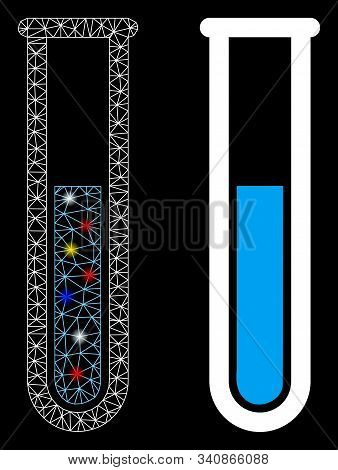 Glossy Mesh Test Tube Vector & Photo (Free Trial) | Bigstock