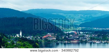 Panorama Of Titisee-neustadt Black Forest In Germany
