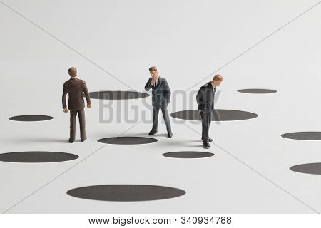 A Mini Figure Face On The Trapping Of Hole.