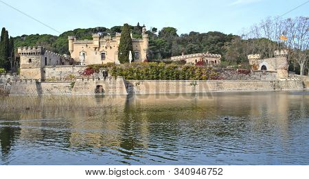 Jalpi Castle In Arenys De Munt Barcelona Spain