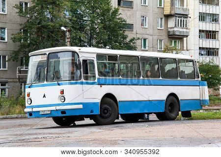 Ufa, Russia - September 18, 2011: Old City Bus Laz 695n Lvov In The City Street.