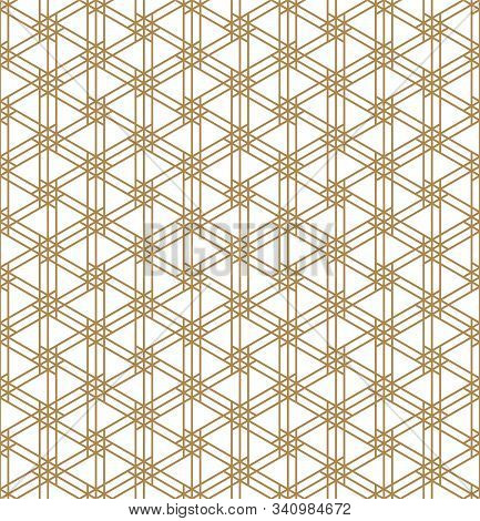 Seamless Geometric Pattern Inspired By Japanese Woodworking Style Kumiko Zaiku.for Template,fabric,t