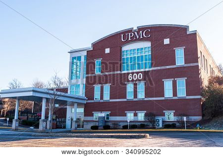 Monroeville, Pennsylvania, Usa 12/22/19 The Upmc Multi Specialty Center On Oxford Drive. Upmc Is The