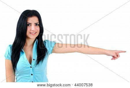 Isolierte Business Girl