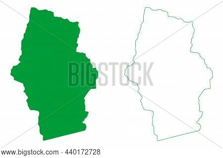 Bonito Municipality (bahia State, Municipalities Of Brazil, Federative Republic Of Brazil) Map Vecto